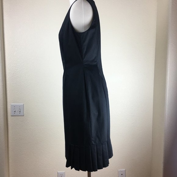 Tahari Black Pleated Dress - Picture 3 of 5
